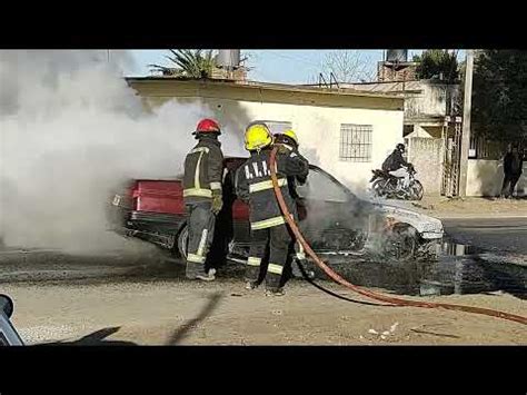 Espectacular incendio de vehículo en Florencio Varela y rápido accionar