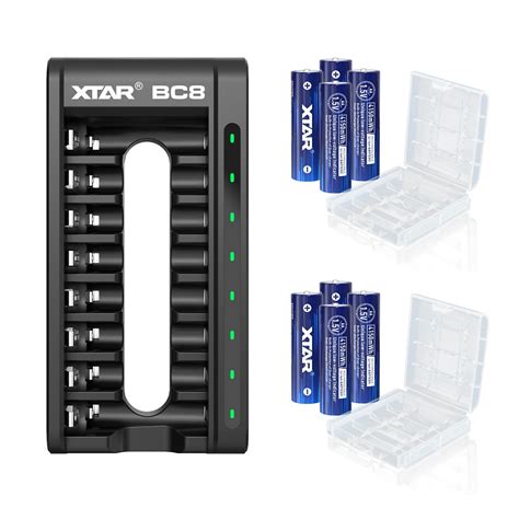 Amazon XTAR Rechargeable Aa Batteries With Charger XTAR 1 5V