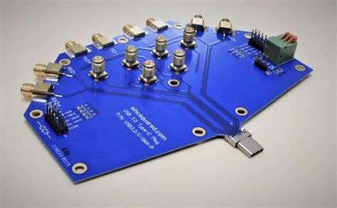 Usb 3 2 Type C Plug Or Receptacle To Sma Breakout Board Sinc Squared Main