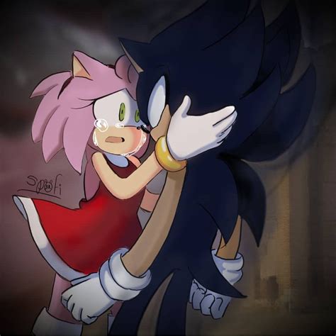 Amo El Sonamy Dark Nosé Porque Sonic And Amy Dark Sonic And Amy Sonic