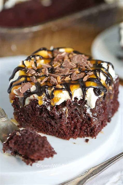 Chocolate Caramel Cake Spend With Pennies