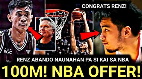 Breaking RENZ ABANDO WITH 100M NBA OFFER Literal Na Ginulat Ang