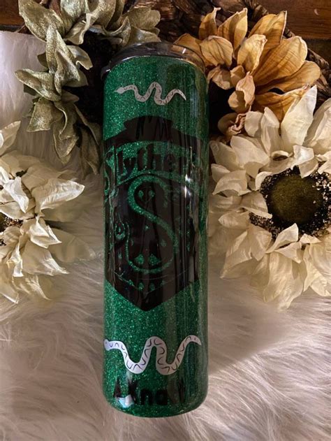 30 Oz Slytherin Inspired Tumbler Etsy