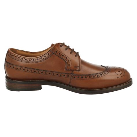 Mens Clarks Formal Brogue Style Lace Up Shoes Coling Limit Ebay