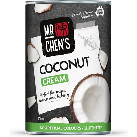 Mr Chen S Premium Thai Coconut Cream Gluten Free Ml Woolworths