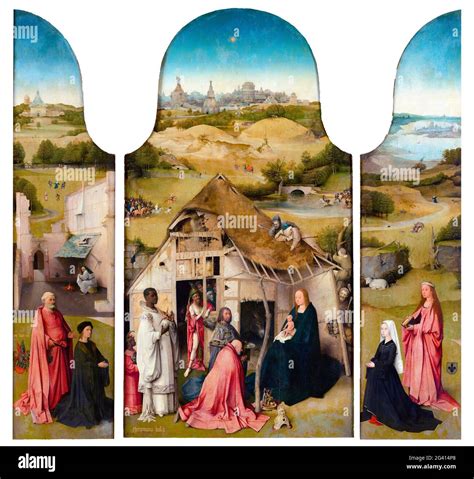 The Adoration Of The Magi A Triptych By Hieronymus Bosch C