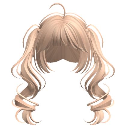 Cute Curled Pigtails Blonde Roblox