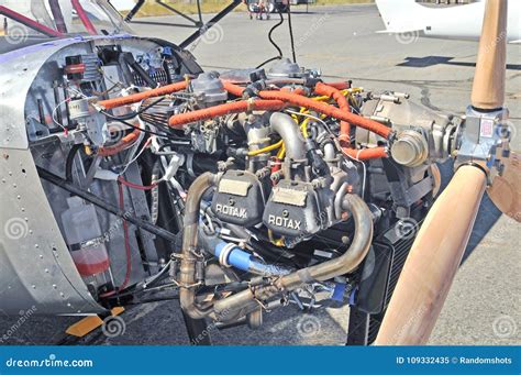 Rotax Light Aircraft Engine Editorial Image Image Of Small Dresden