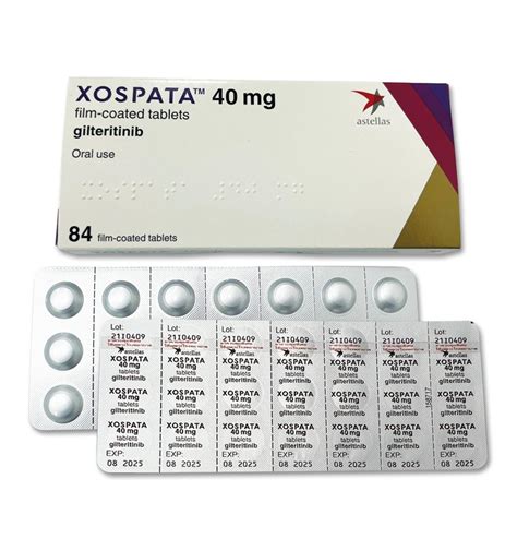 Xospata Dosage Drug Information MIMS Thailand