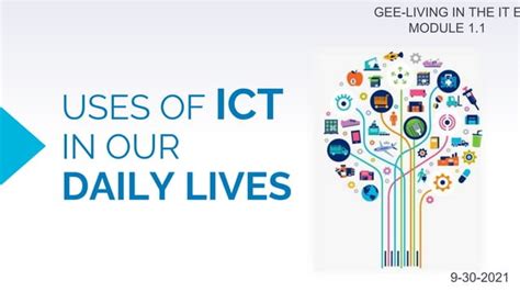 Uses Of Ict In Daily Livespptx