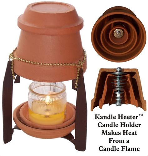 Amazing Heater Made From Quality Clay Pots Washers Nuts And Bolt Turns Candle Heat Into