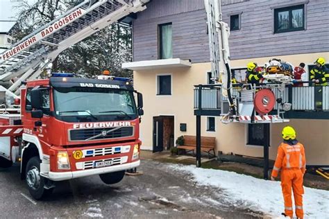 Hubsteiger Einsatz In Gosau Freiwillige Feuerwehr Bad Goisern