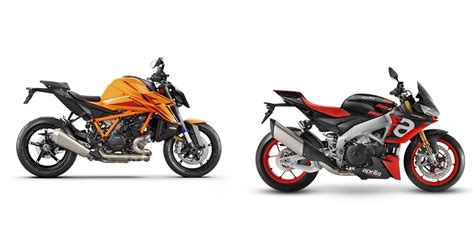 Motorrad Vergleich KTM 1390 Super Duke R EVO 2024 Vs Aprilia Tuono V4