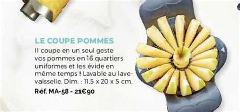 Promo Le Coupe Pommes Chez Guy Demarle Icatalogue Fr