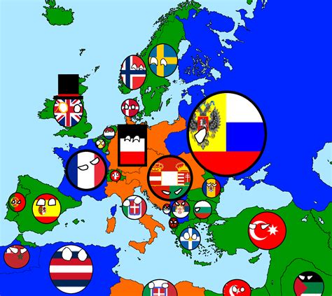 Polandball Europe Map