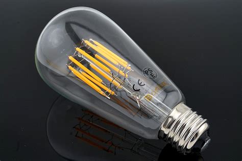 3 Pack 10w St64 E27 Led Long Filament Bulb Edison Screw Es Led Squirrel Cage Antique Bulb 100w