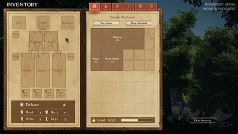 Dev Blog 9 Inventory UI Explained Epoch Games