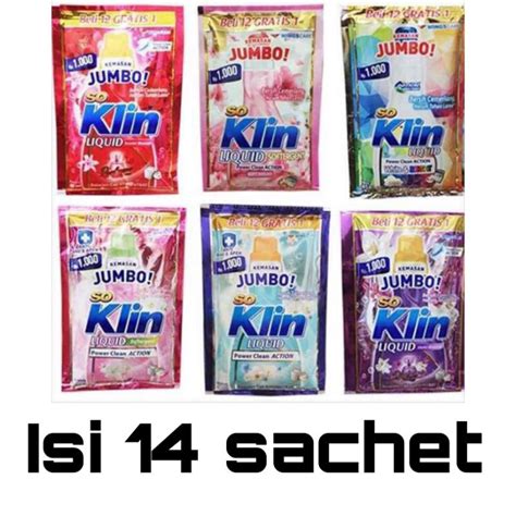 Jual Soklin Liquid Jumbo Detergen Cair Sachet Renceng An Lusin