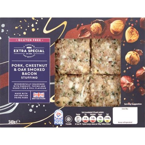 ASDA Extra Special Pork Chestnut Oak Smoked Bacon Stuffing 340g