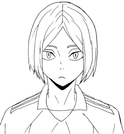 Kenma Kozume From Anime Haikyuu Coloring Page Download Print Or