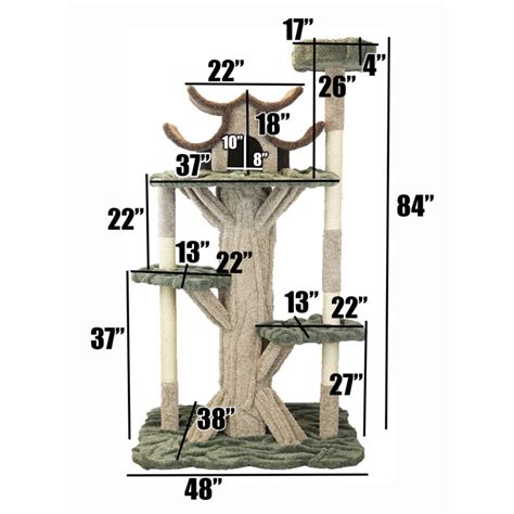 Prestige Cat Trees 84 Paradise Cat Tree And Reviews Wayfair