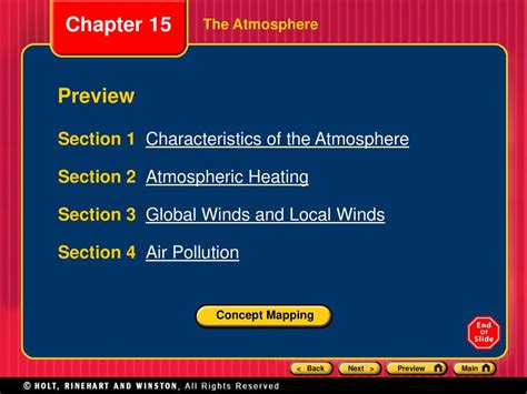 Chapter 15 Preview Section 1 Characteristics Of The Atmosphere Ppt Download