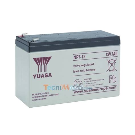 Batterie Plomb Yuasa 12v 7Ah Yuasa NP7 12