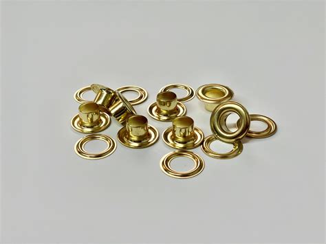 2ln Long Neck Brass Grommets And Washers With Brass Finish Gvdirect