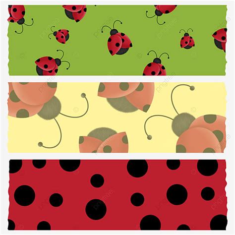 Cute Washi Tape Png Picture Cute Washi Tapes With Ladybugs Pattern