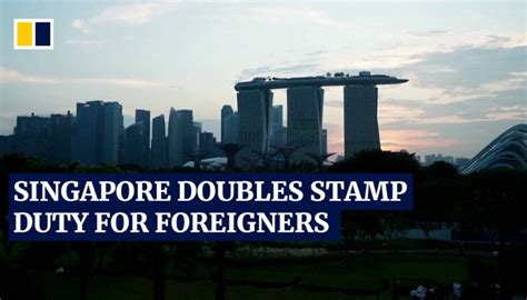 singapore government doubles residential property tax  foreigners