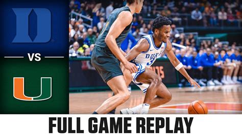 Duke Vs Miami Full Game Replay Acc Mens Basketball Youtube