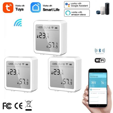 Tuya Capteur De Temp Rature Et D Humidit Wifi Smart Life Hygrom Tre