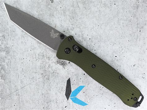 Benchmade 537GY 1 Bailout Woodland Green Folding Knife Knifehub