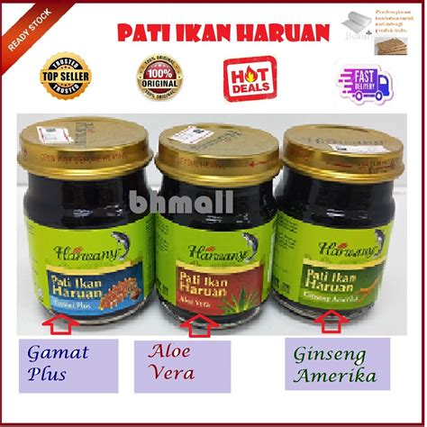 Ready Stock Pati Ikan Haruan Gamat Plus Aloe Vera Ginseng Amerika By