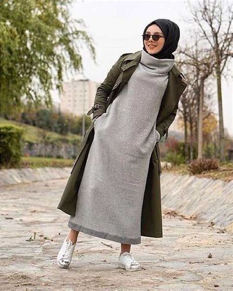 Spor Tesettür Kombinleri Kışlık Tarz Kadın Casual Hijab Outfit Moda Hijab Chic