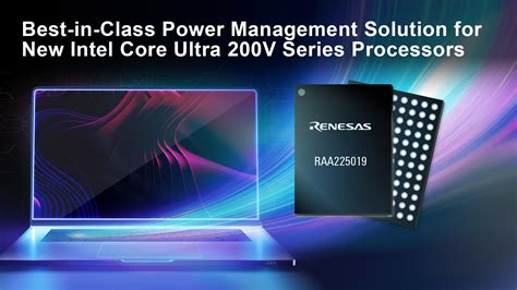 Renesas Collaborates With Intel On Best In Class Power Management