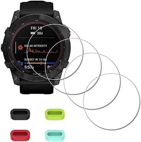 Diruite Pack For Garmin Fenix X Mm Screen Protector Tempered Glass