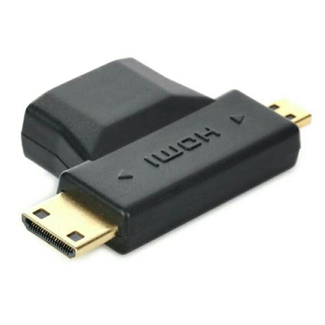 3 In 1 Hdmi Female To Mini Hdmi Male Micro Hdmi Male Computers And Tech Parts And Accessories