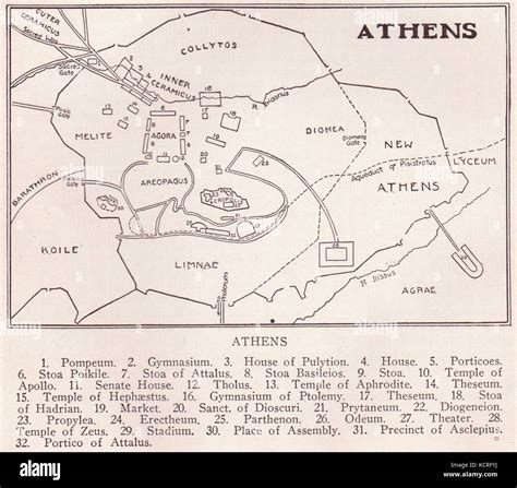 Ancient Athens Map Stock Photos & Ancient Athens Map Stock Images - Alamy