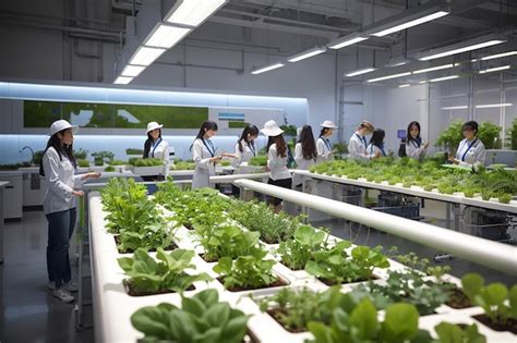 Premium Ai Image Hydroponics And Agriculture In Futuristic Science