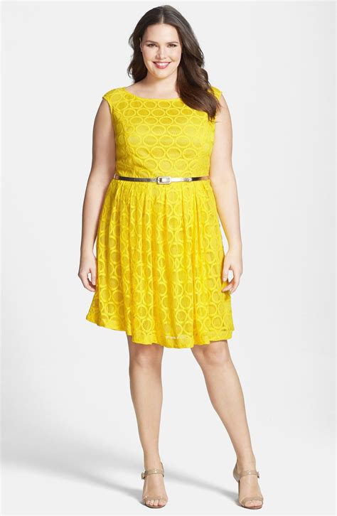 London Times Circle Lace Fit And Flare Dress Plus Size Nordstrom