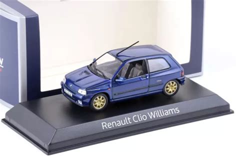 1 43 NOREV RENAULT Clio Williams 1996 Métallique Bleu EUR 40 95