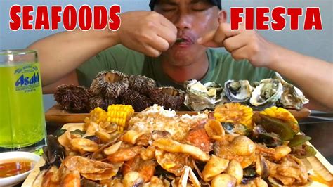 Butter Garlic Seafoods Fresh Talaba SeaOrchins Mukbang Pinoymukbanger