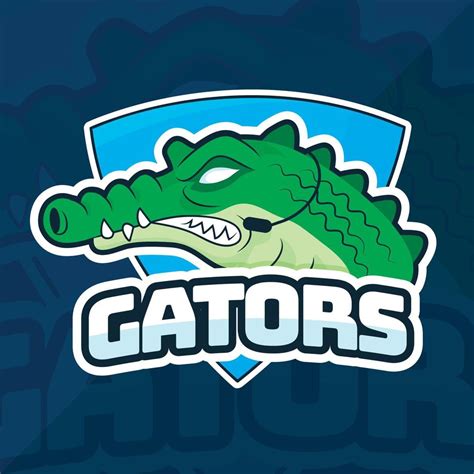 Flat Design Alligator Logo Template 15629479 Vector Art At Vecteezy