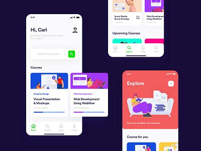 Mobilecourses designs, themes, templates and downloadable graphic elements on Dribbble