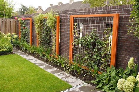 Wood Framed Wire Trellisgardens Ideas Fence Landscapes Ideas Wire