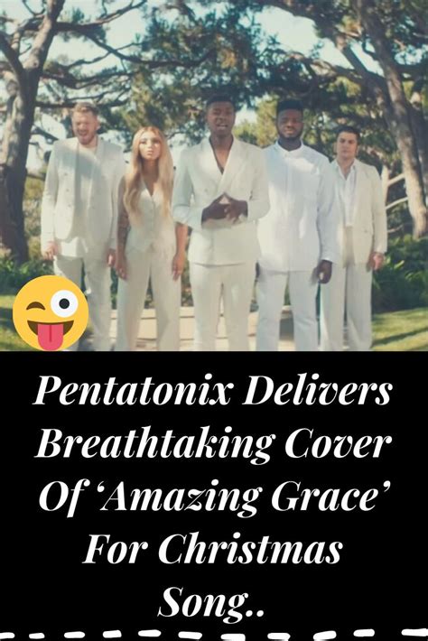 A Group Of People Standing Next To Each Other With The Words Pentatonix