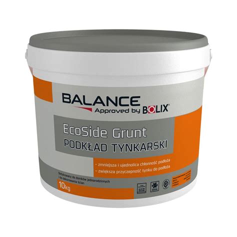 Grunt Pod Tynk Silikonowy 12 Kg BOLIX BALANCE EcoSide AK1 BOLIX LUBAR