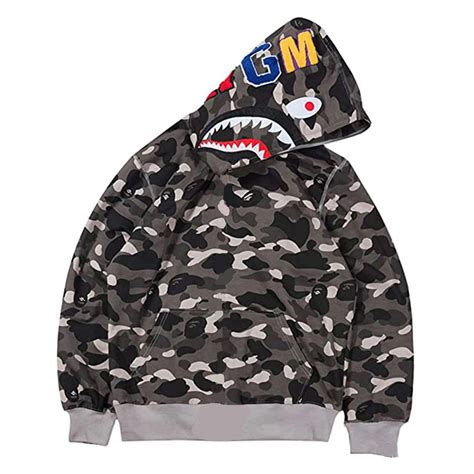 Bluza Z Kapturem Z Nadrukiem D Bape Na Wiosn I Jesie Wygodny Top Z