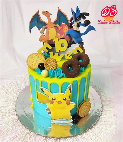 Drip Cake Pokemon Dulce Silvita Tarta De Cumplea Os De Pokemon